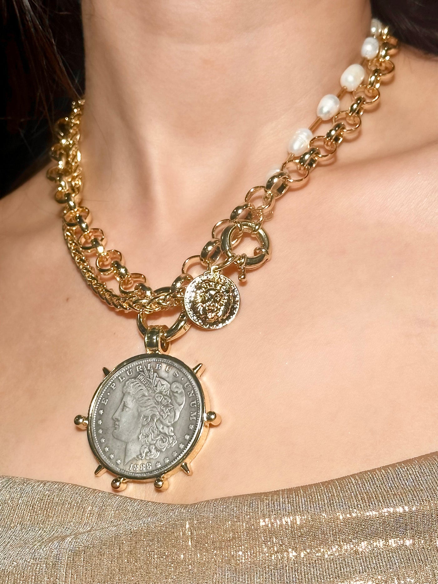 Liberty Link Coin Necklace