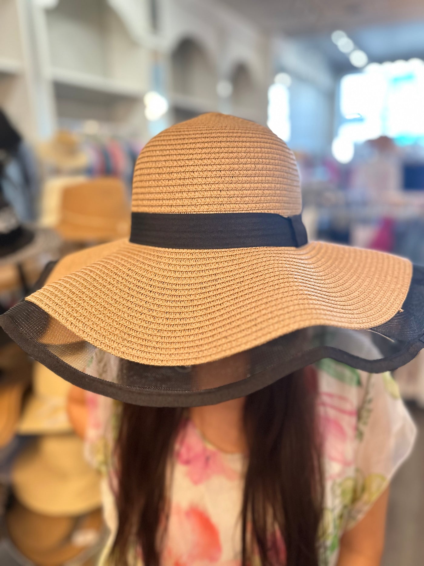 Joan Straw Floppy Hat