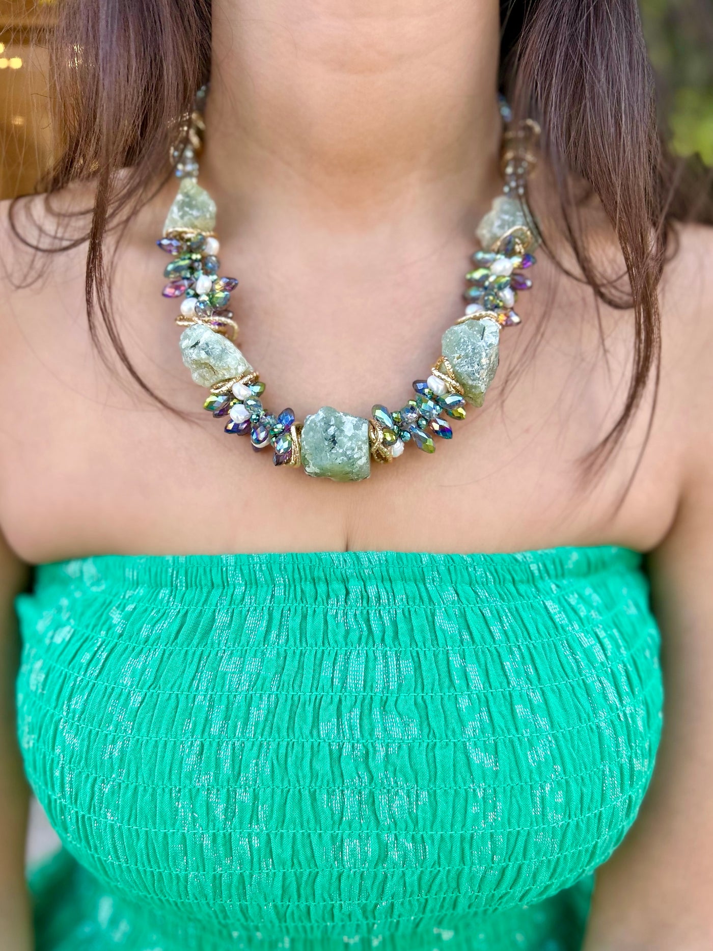 Mint Blues Necklace