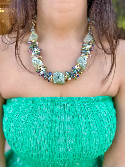 Mint Blues Necklace