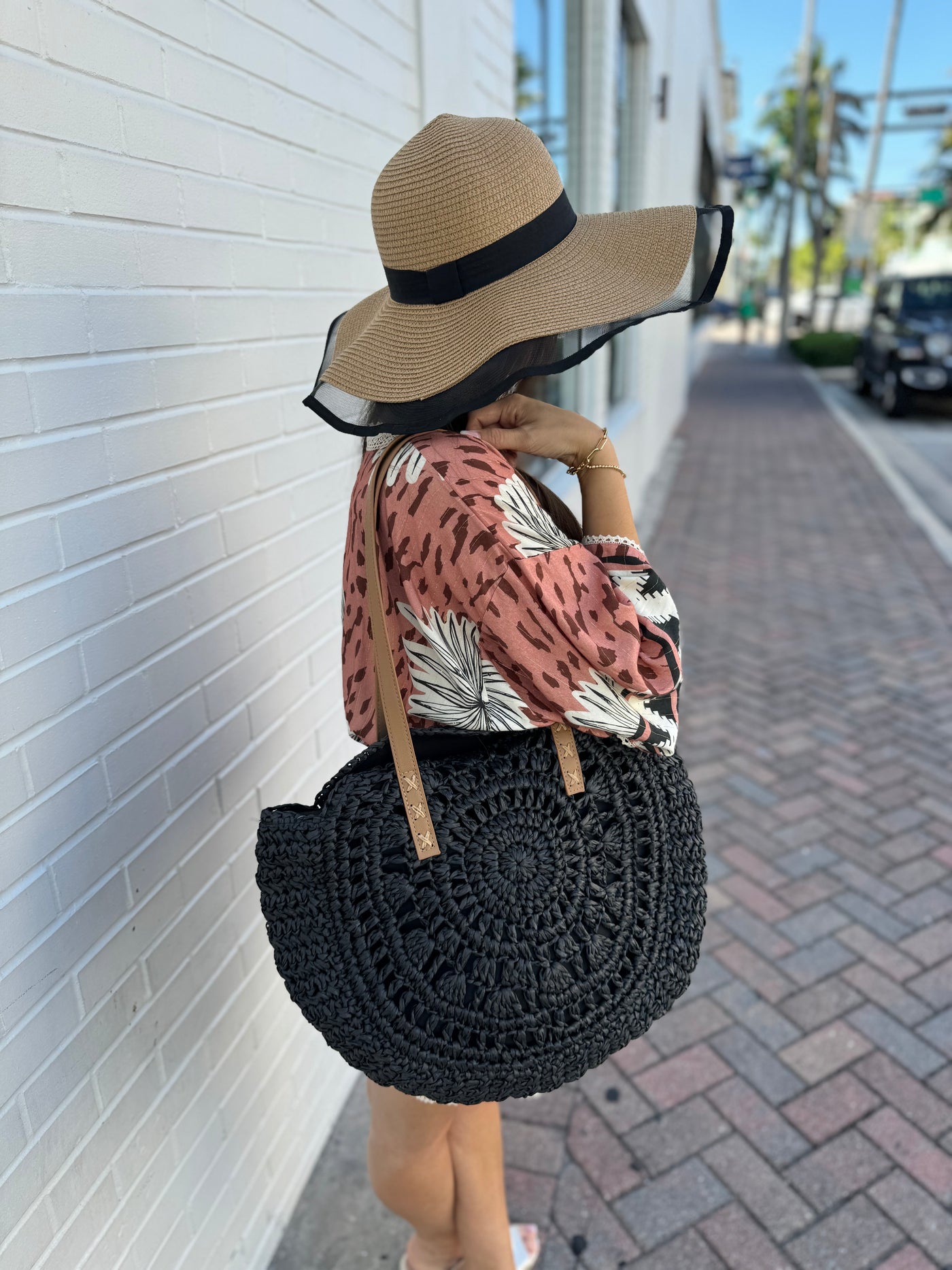 Joan Straw Floppy Hat