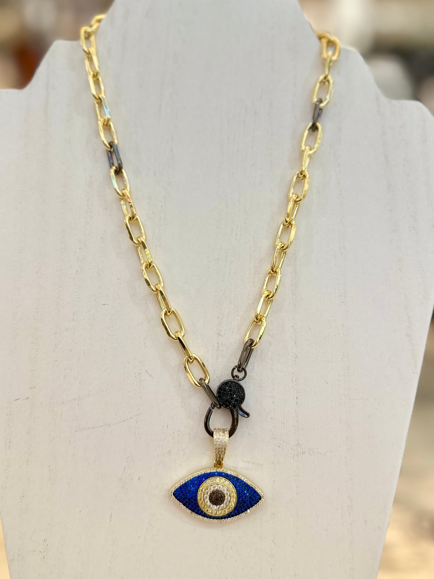 Shimmer Evil Eye Necklace