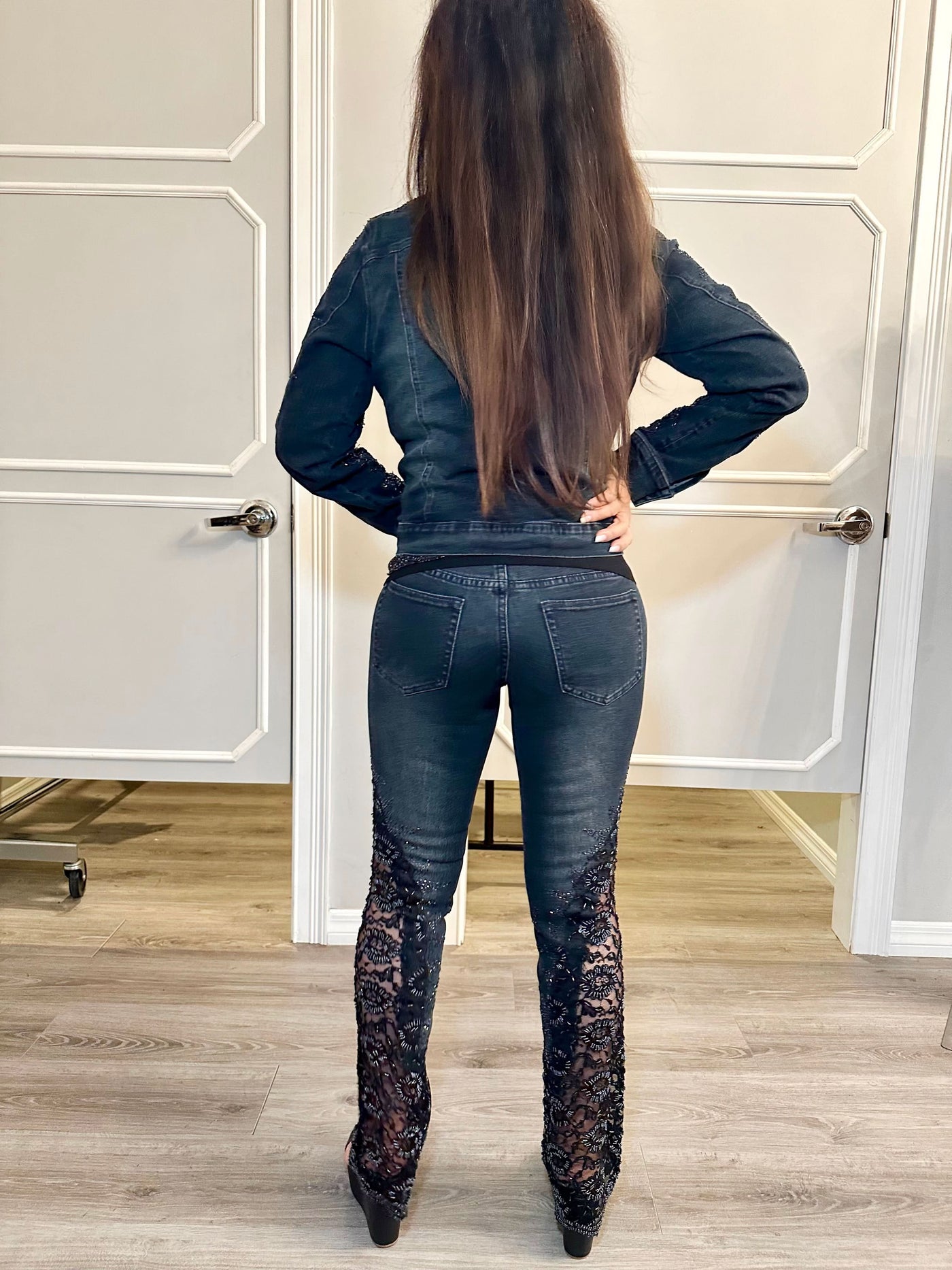 Midnight Lace Jeans