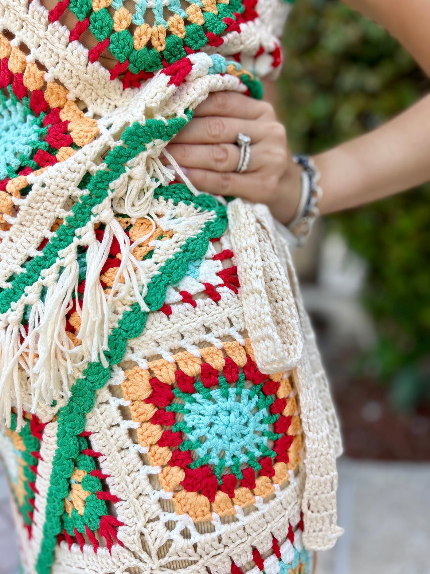 Tropicale Crochet Wrap Skirt