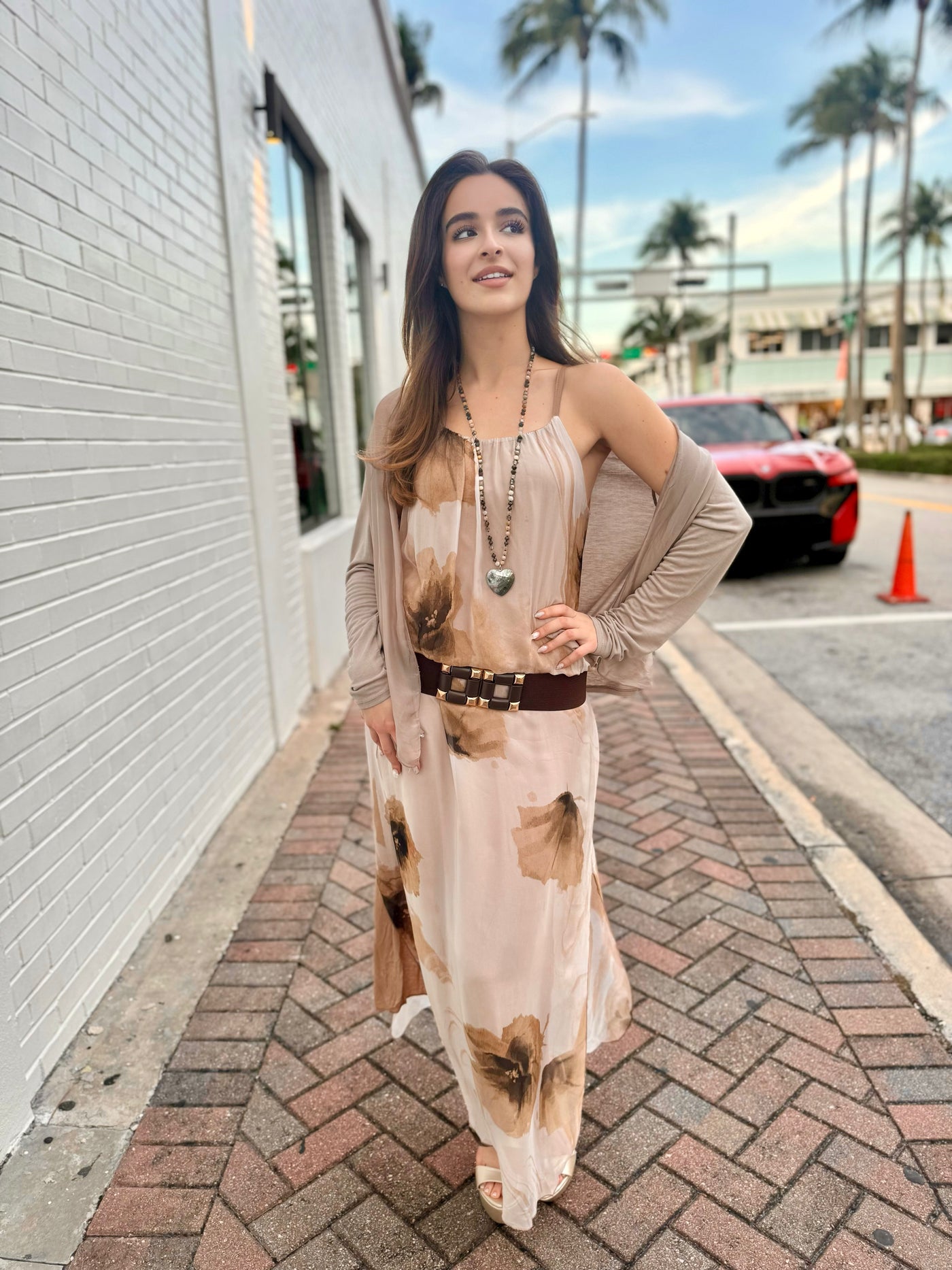 emery rose maxi dress Emery Rose Silk Maxi Dress