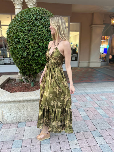 Pretty in Palm Maxi Dress