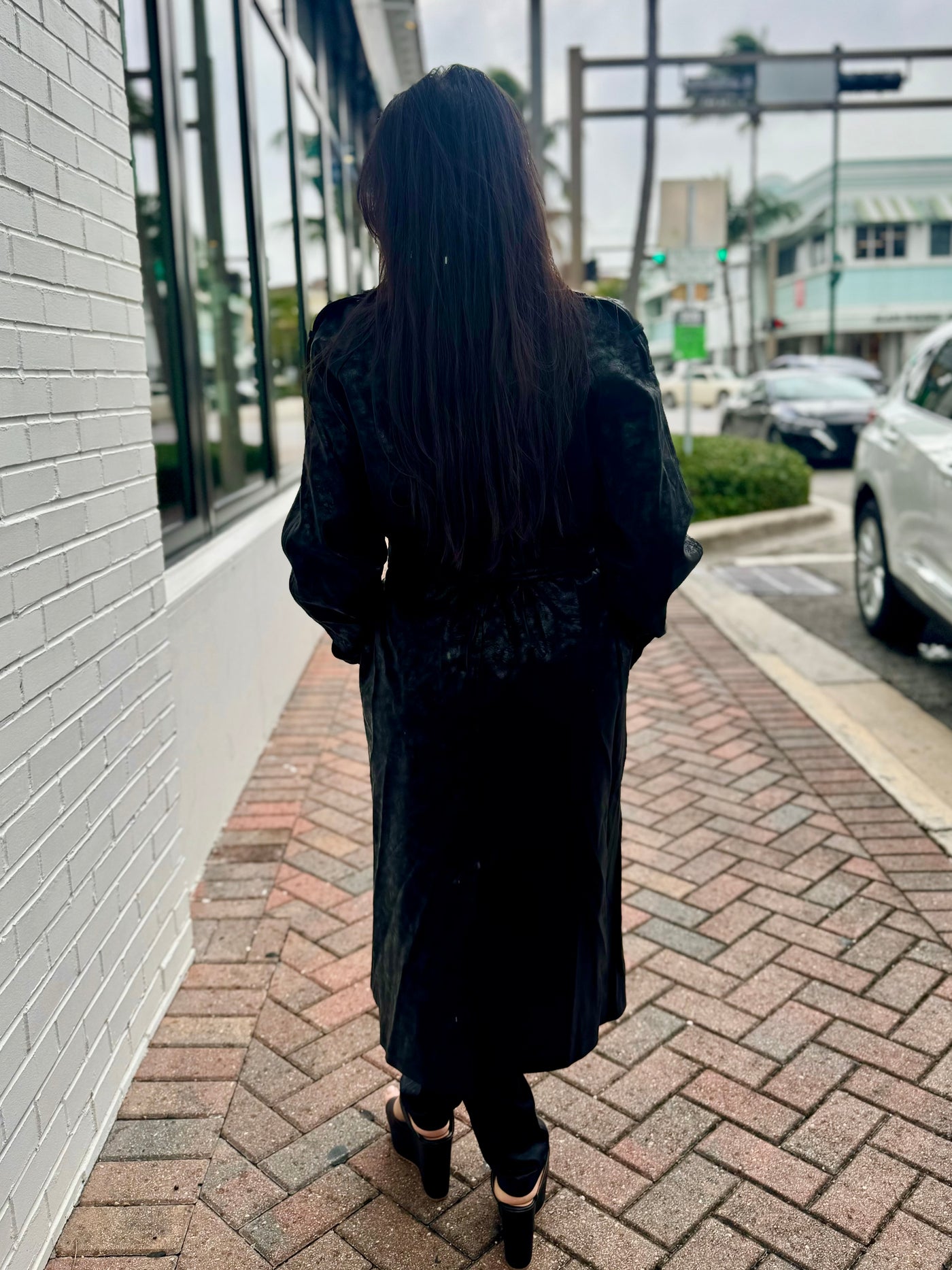 Mariana Microsuede Long Coat