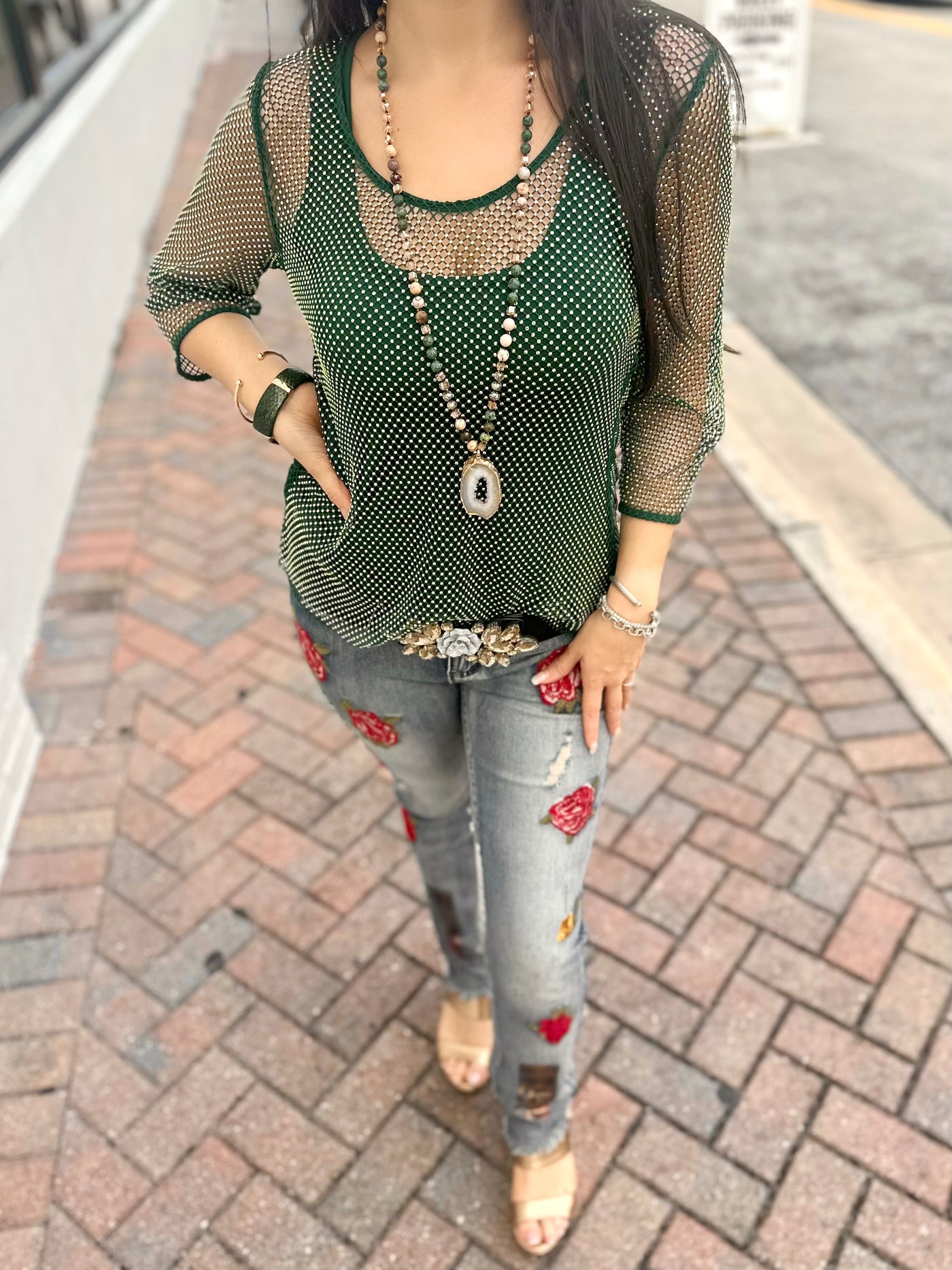 Kathy Druzy Stone Necklace