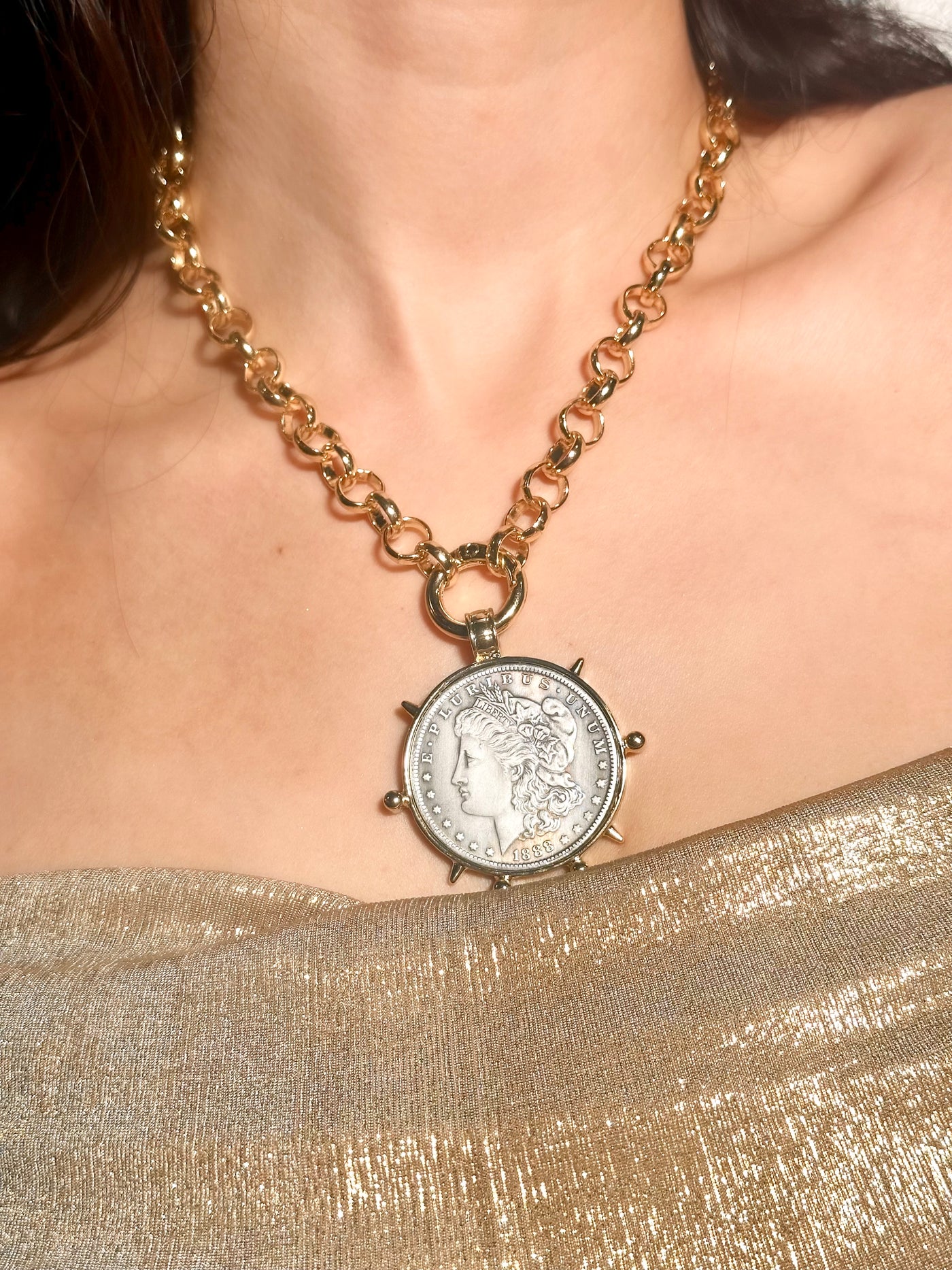 Liberty Link Coin Necklace