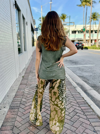 Botanical Garden Silk Blend Pants