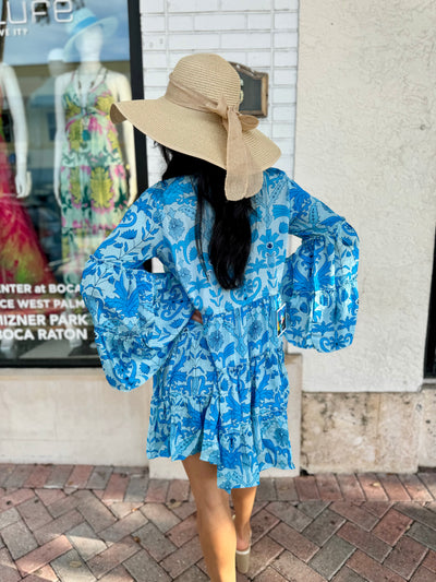 Bianca Bow Straw Floppy Hat