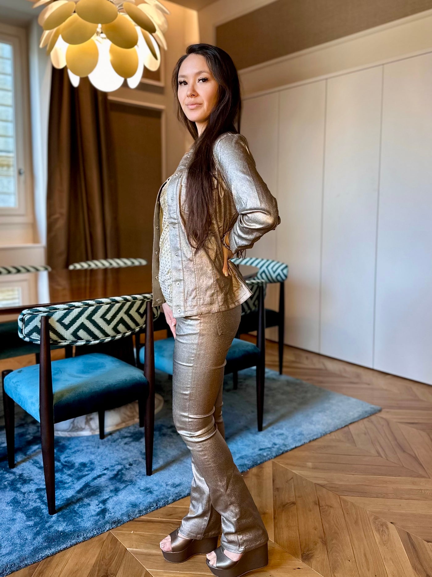 Eliana Metallic Pants - PREORDER