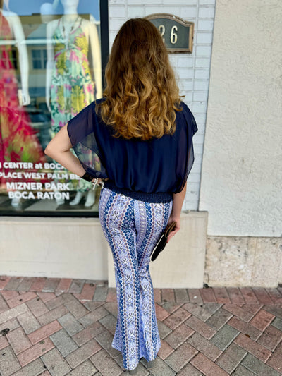 Blue Waterlily Tulum Pant