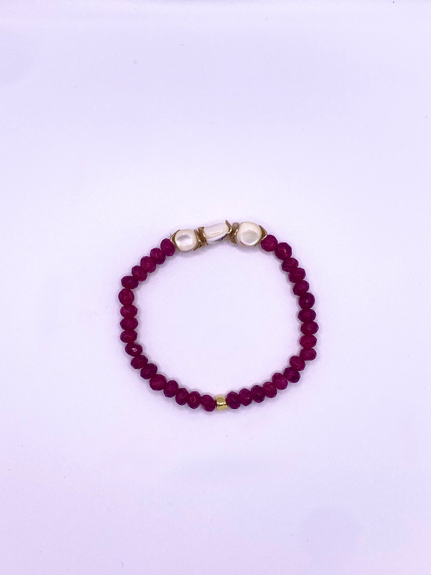 Pomegranate Kisses Beaded Bracelet