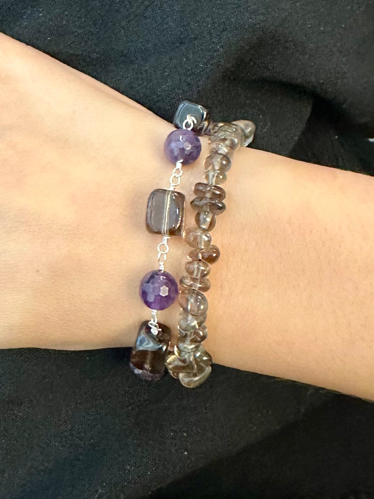 Amethyst Two-Strand Bracelet