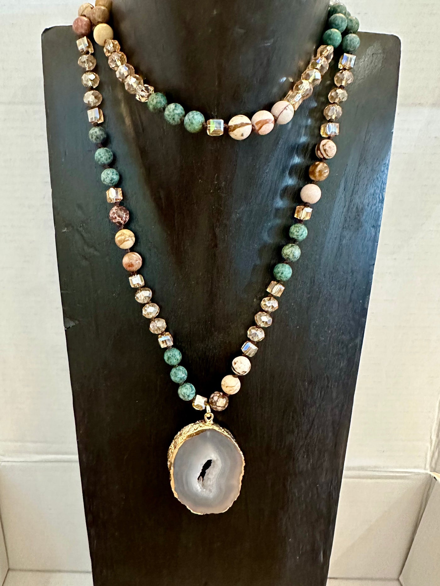 Kathy Druzy Stone Necklace