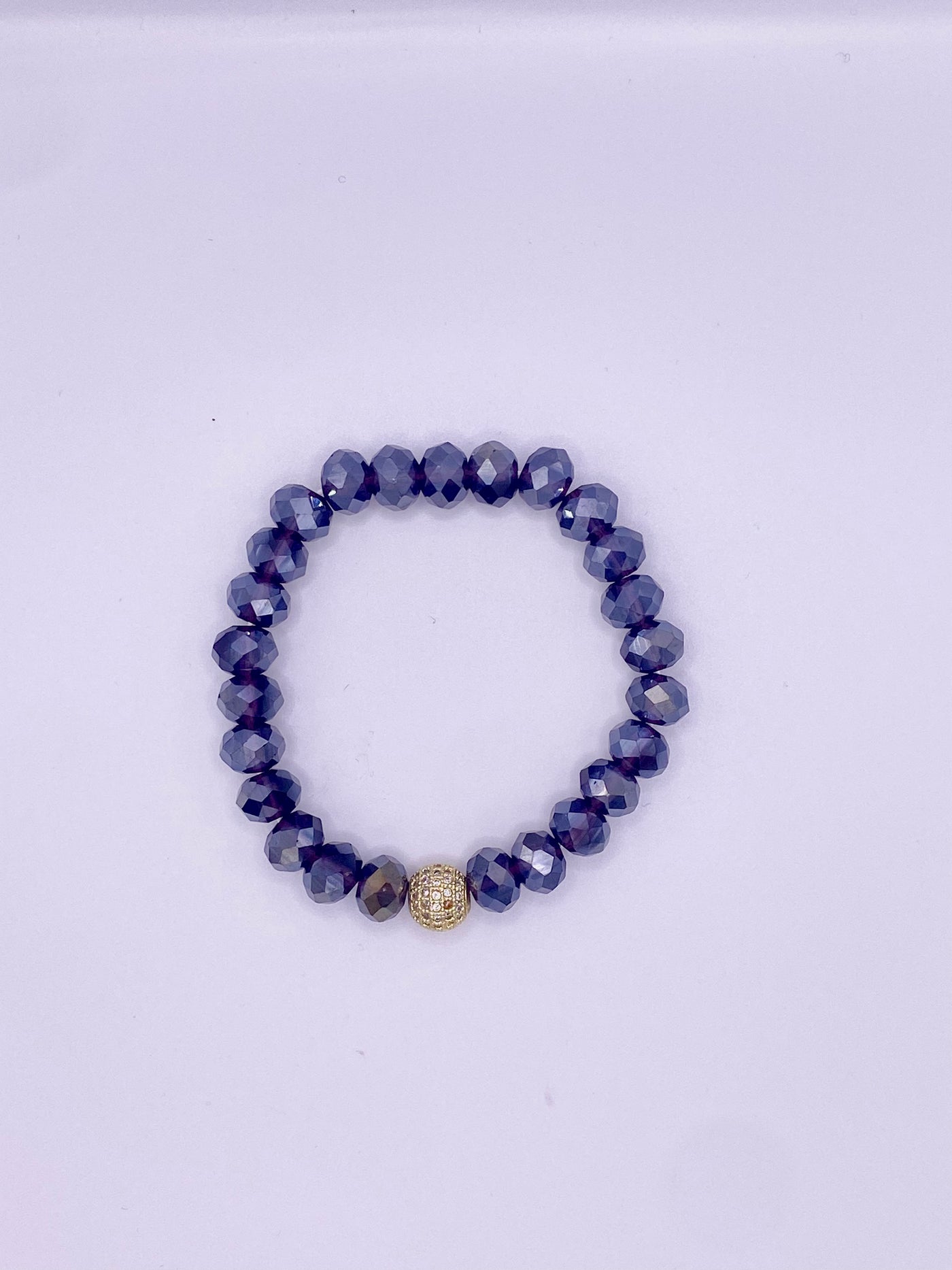 Midnight Sparkle Beaded Bracelet￼