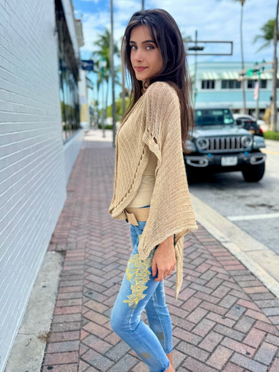 Golden Blossom Stretch Jeans