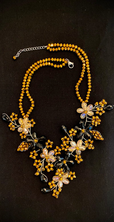 Susana Crystal Flower Necklace