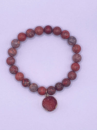 Crete Coral Agate Bracelet