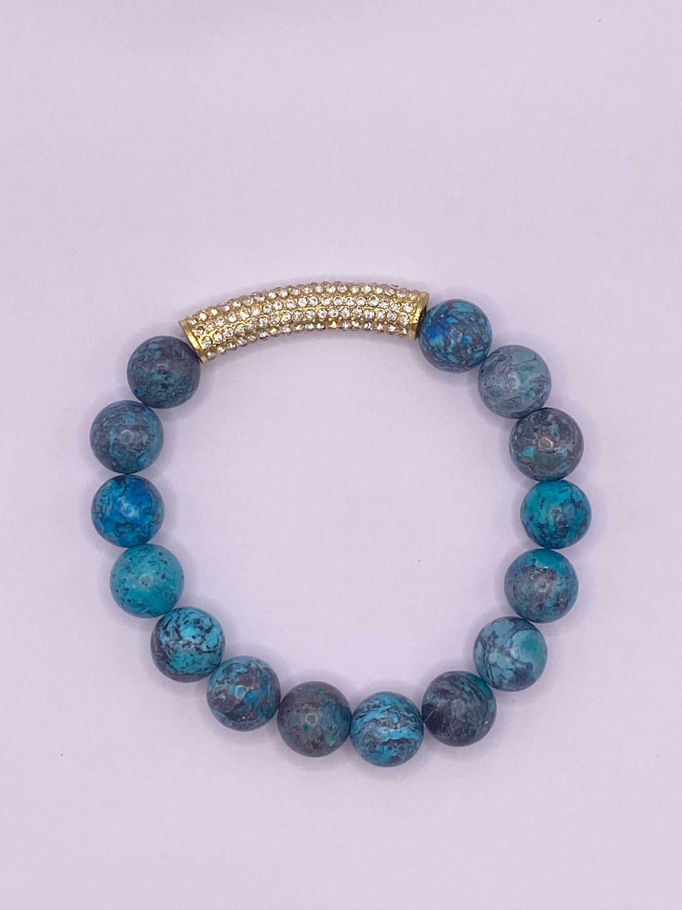 Aqua Semiprecious Stone Bracelet