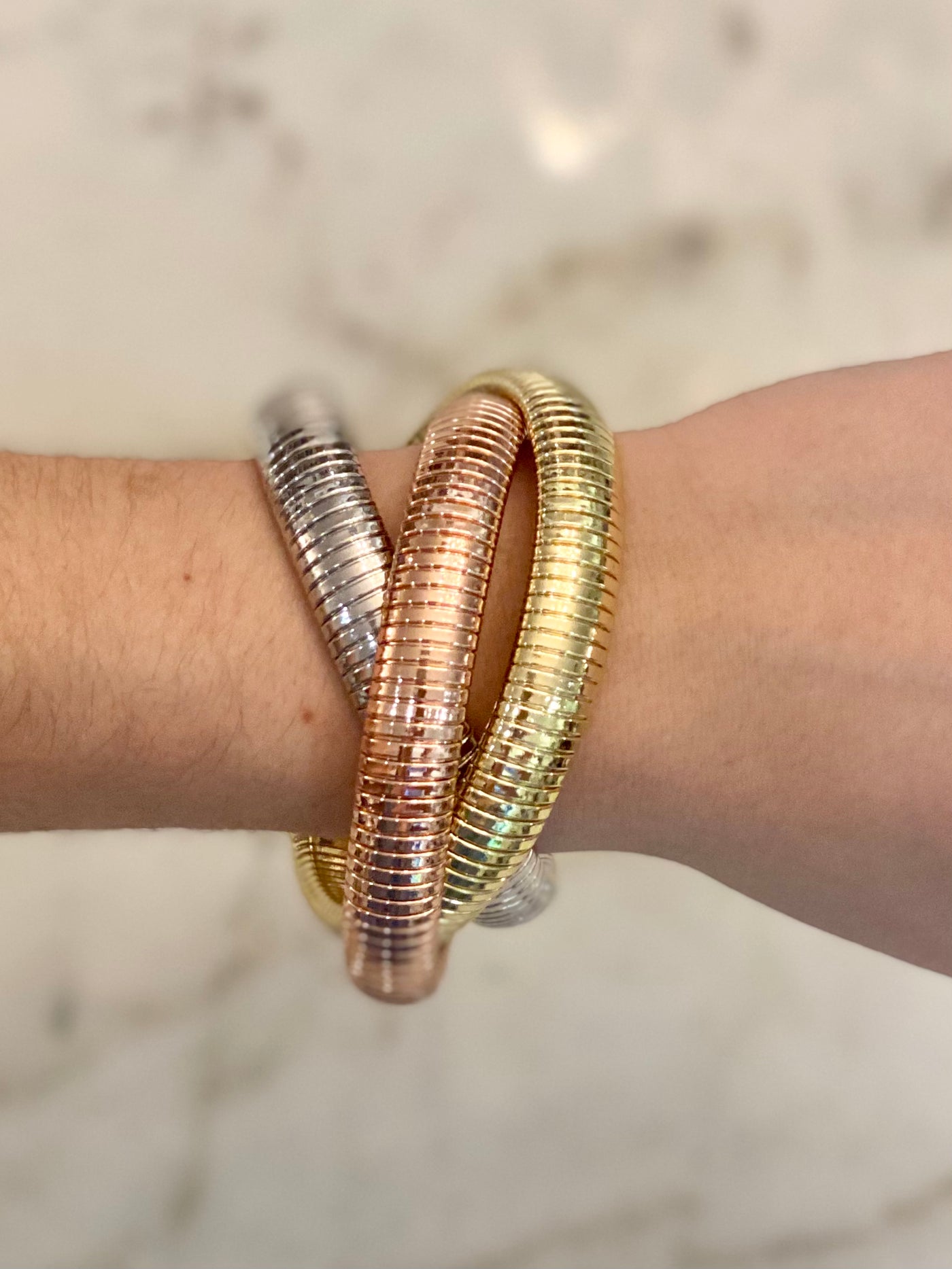 Triple Rolling Rings Bracelet