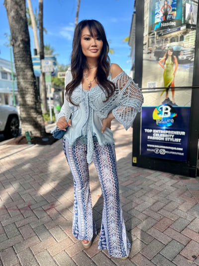 Cancun Crochet Tie Top