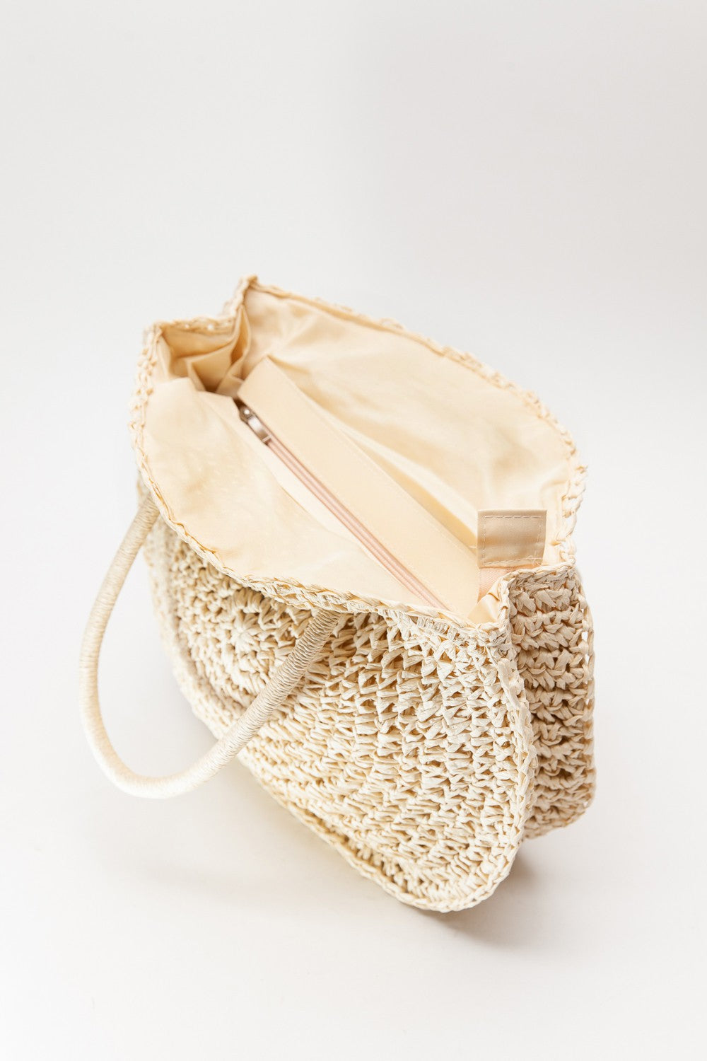 Ivory Cruise Straw Handbag