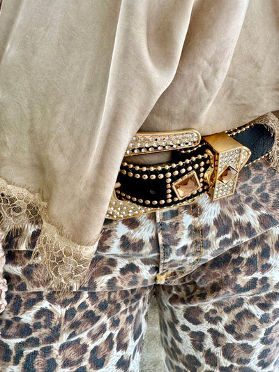 Loretta Rhinestone Buckle Belt