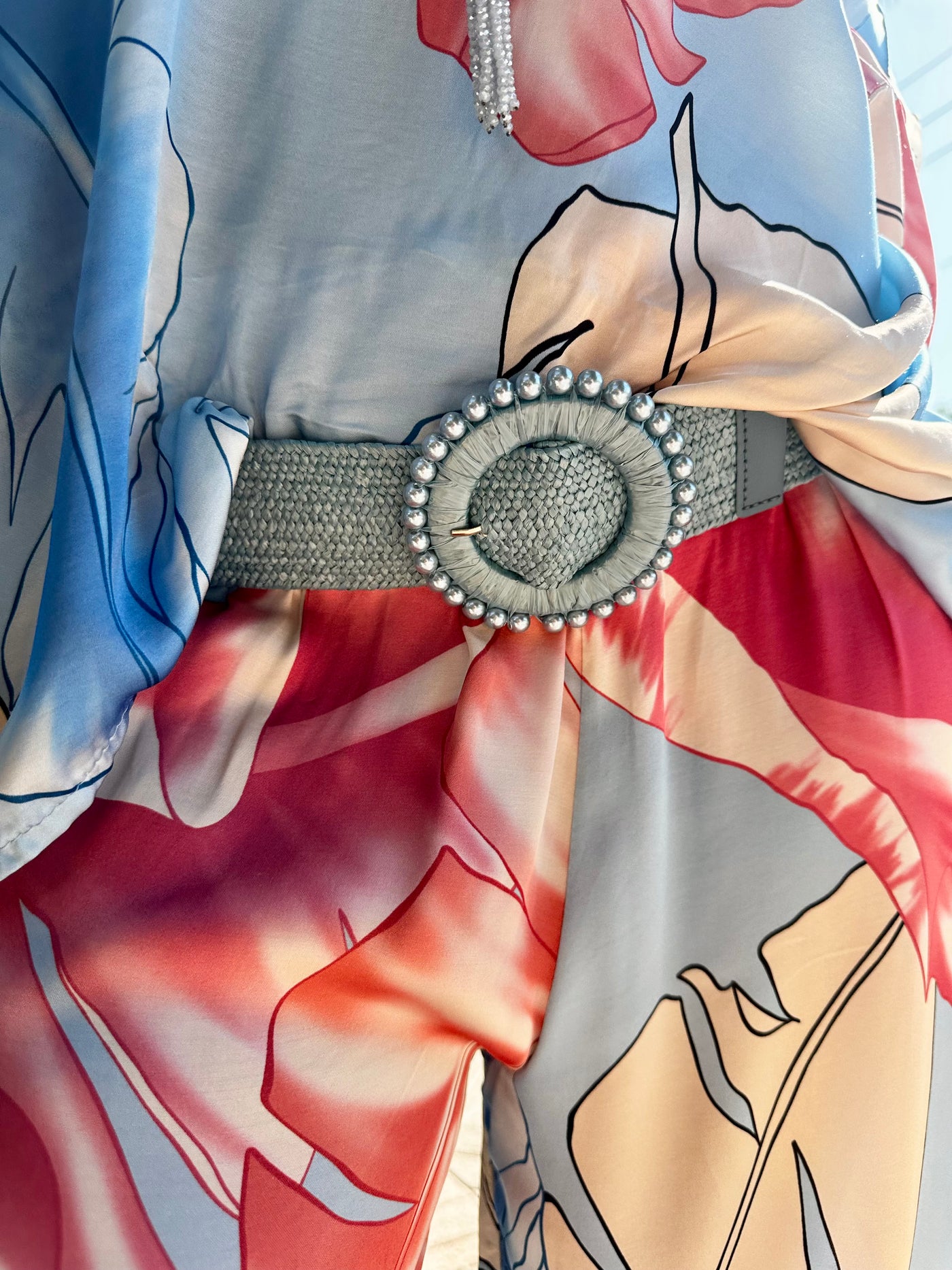 Paige Pearl Buckle Belt