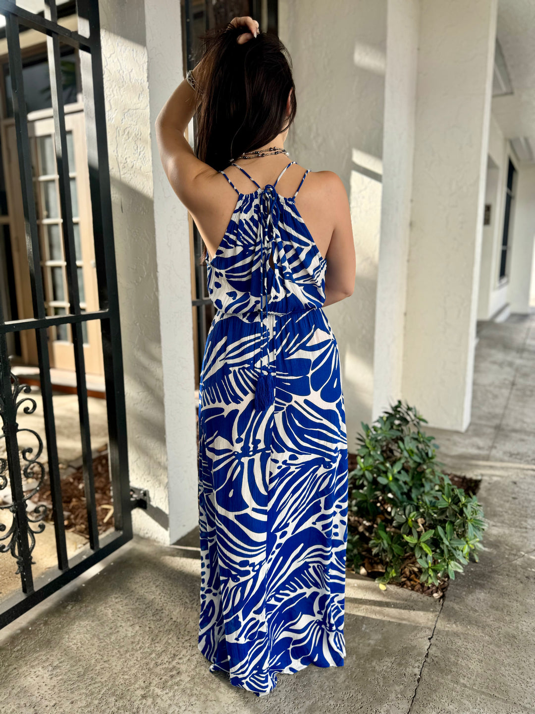 palm royale formal dress Palm Royale Maxi Dress Small / Blue