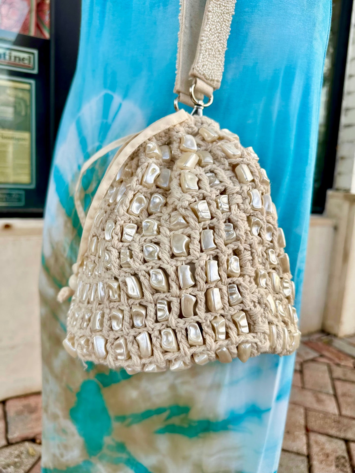 Pearl Ocean Whisper Bucket Bag