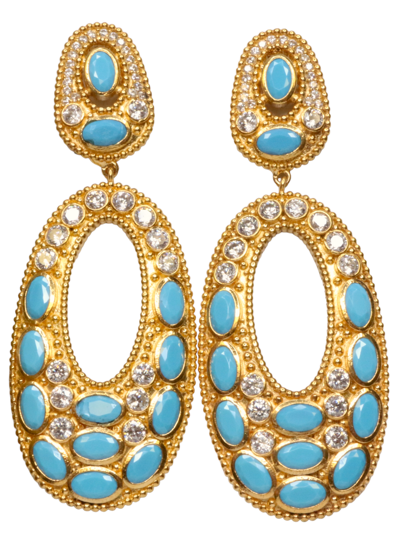 Riviera Radiance Drop Earrings