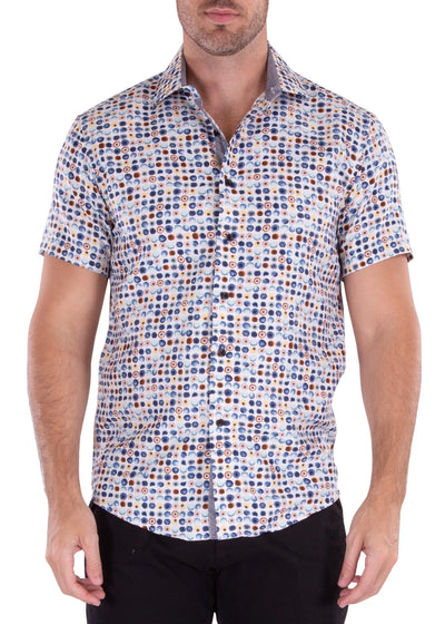 Stone Short Sleeve Button Down