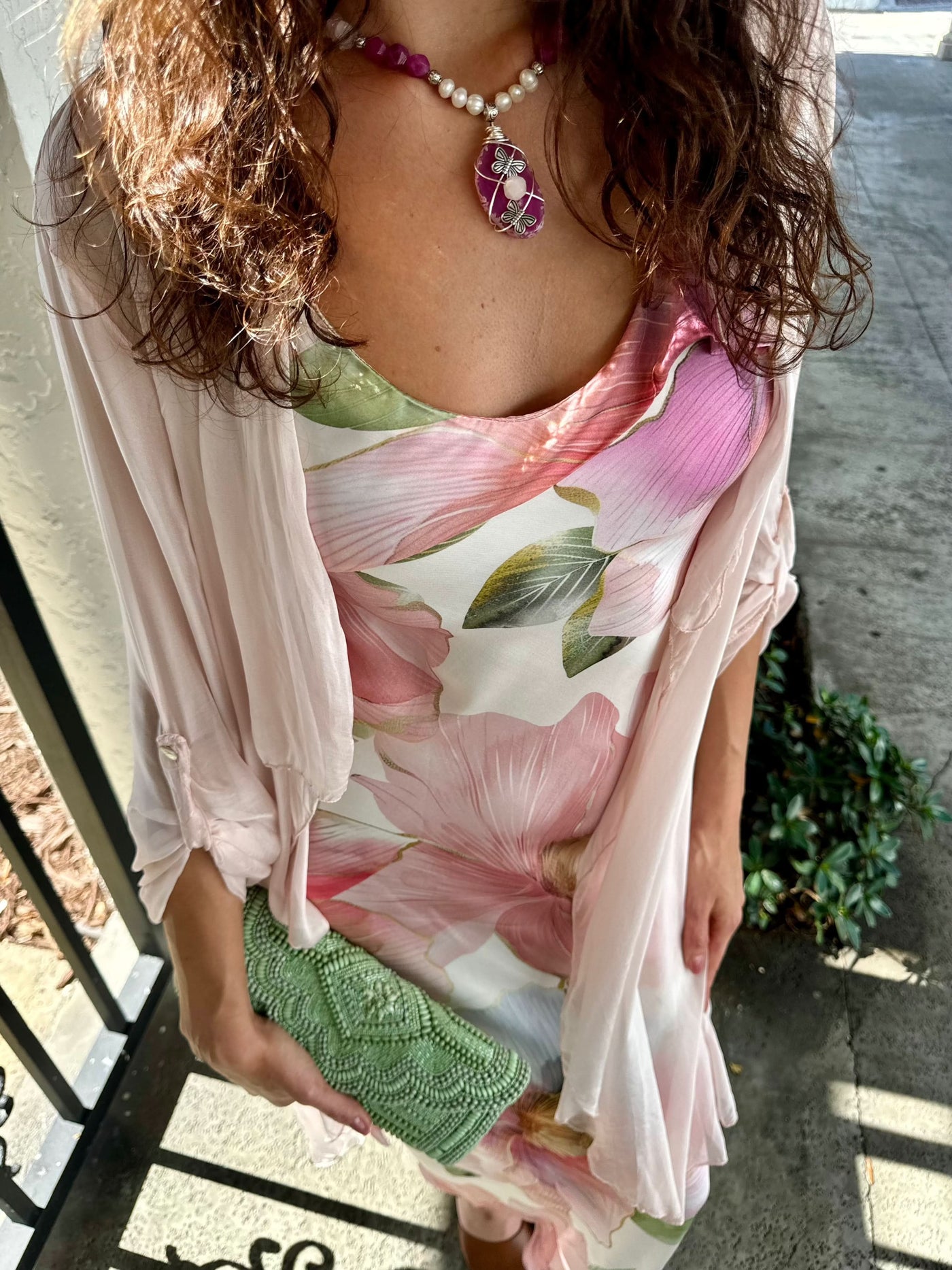 Tulip Bias Slip Maxi Dress