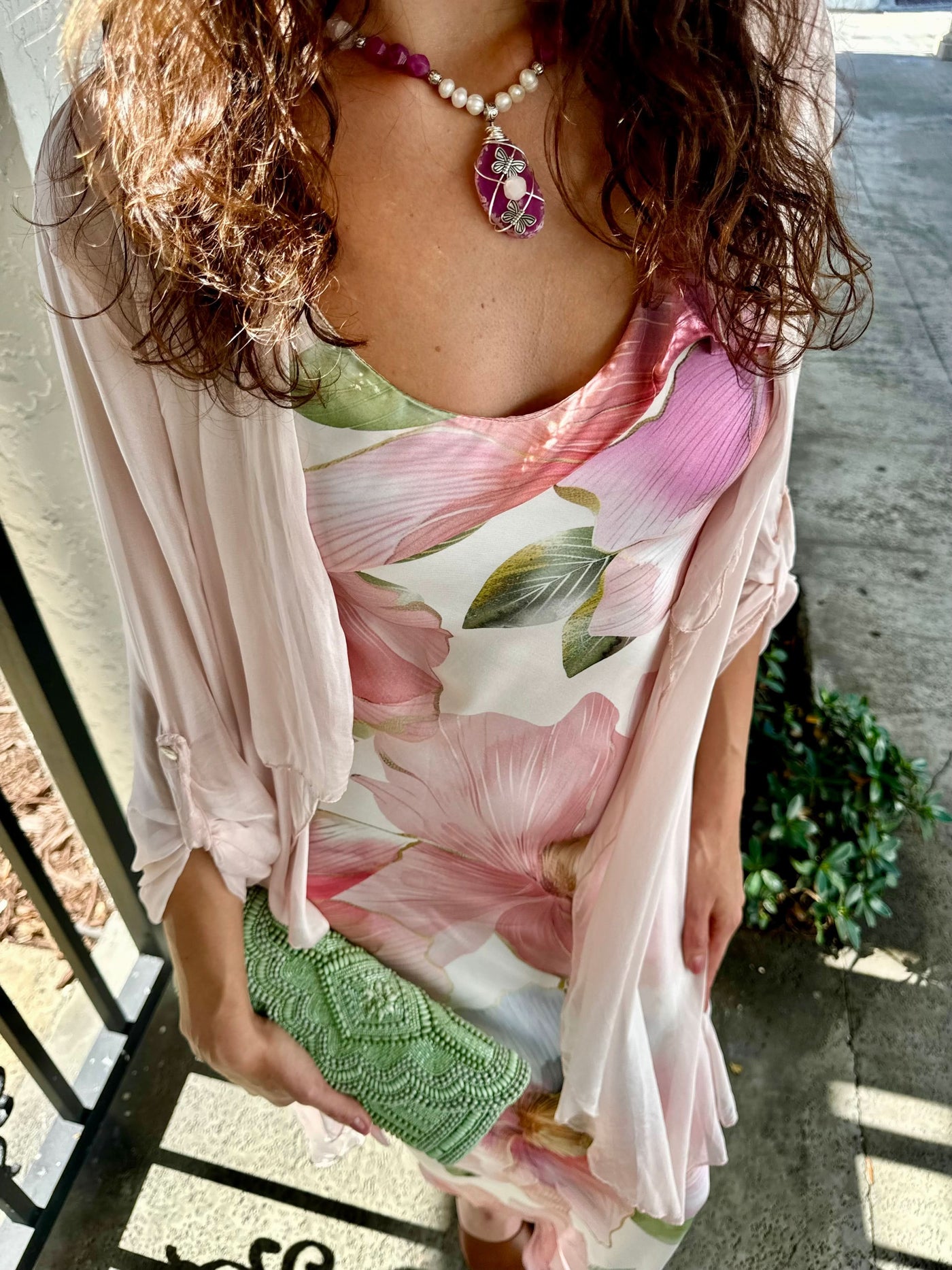 Tulip Bias Slip Maxi Dress