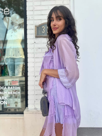 Addilyn Silk Tiered Dress