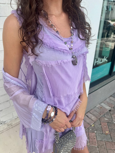 Addilyn Silk Tiered Dress