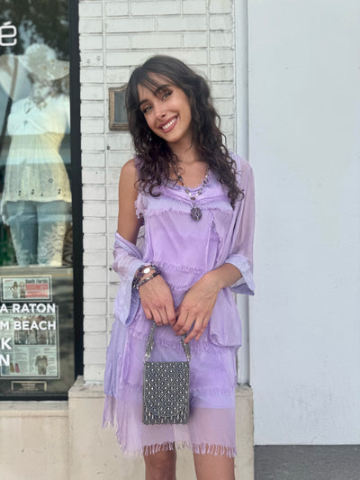 Addilyn Silk Tiered Dress