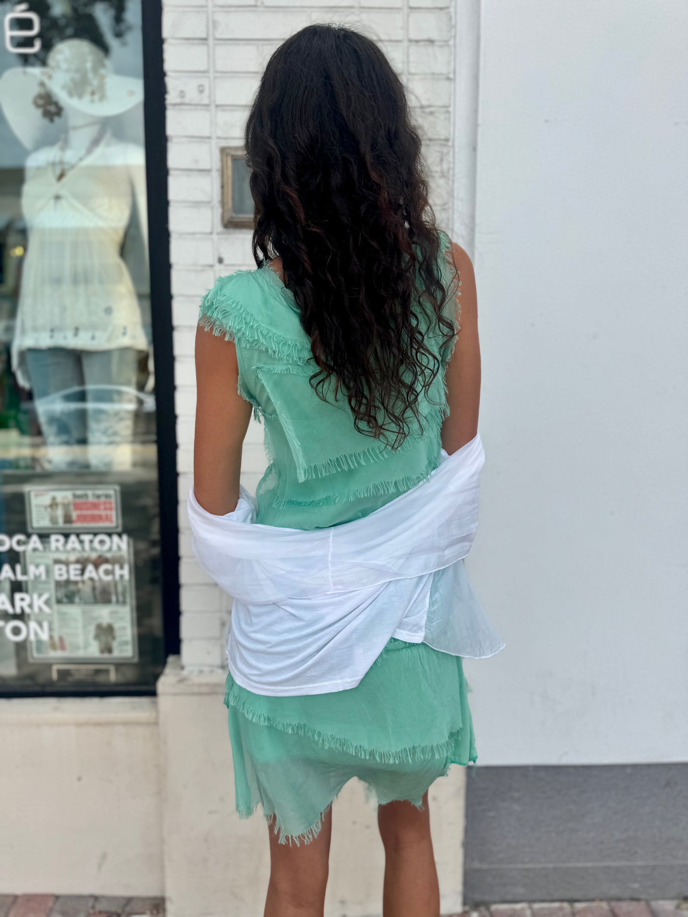 Addilyn Silk Tiered Dress