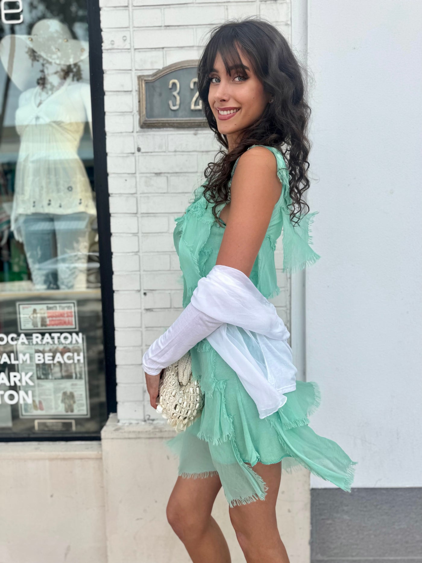 Addilyn Silk Tiered Dress