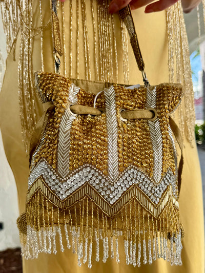 All That Shimmers Beaded Evening Bag