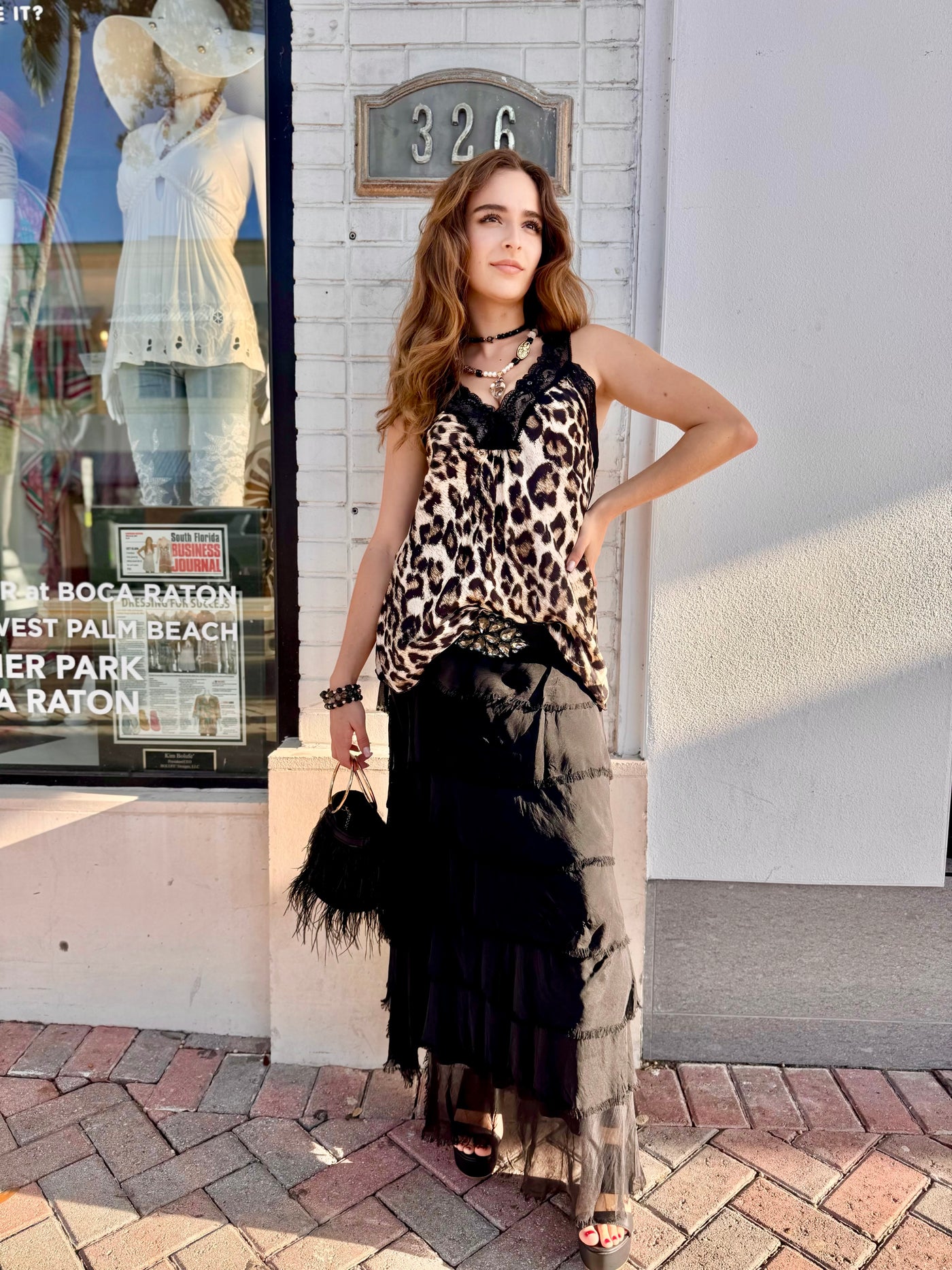 Amalfi Silk Tiered Skirt