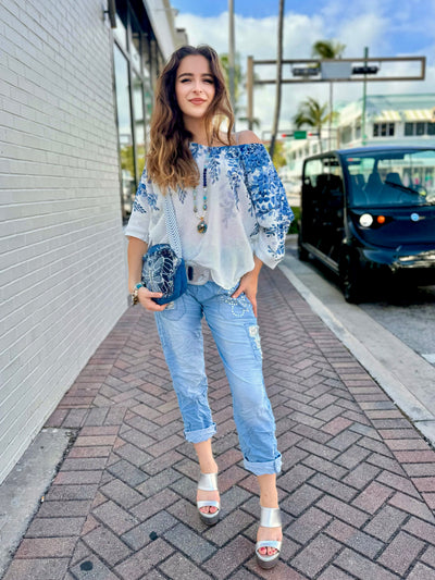 Amour Denim Jogger Pants