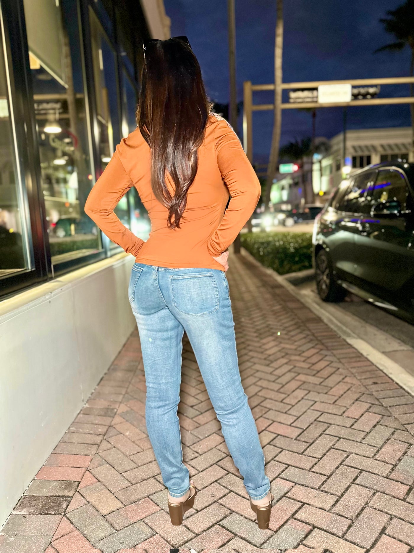 Bloomlight Embellished Skinny Stretch Jeans