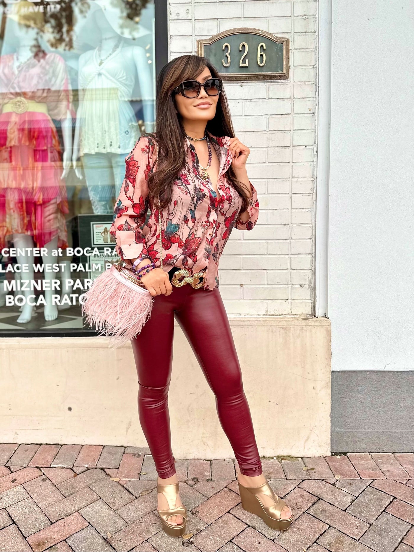 Blossom Reverie Embellished Button Down Top