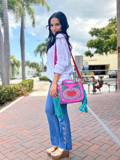 Brooklyn Button Flare Jean