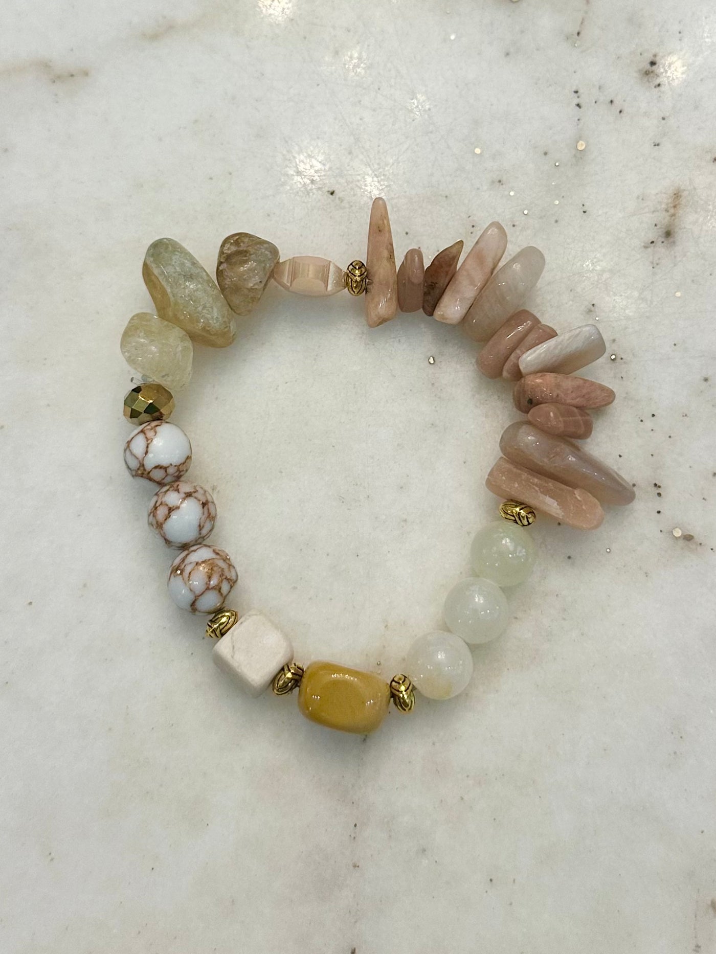 Cafe Latte Golden Stretch Bracelet