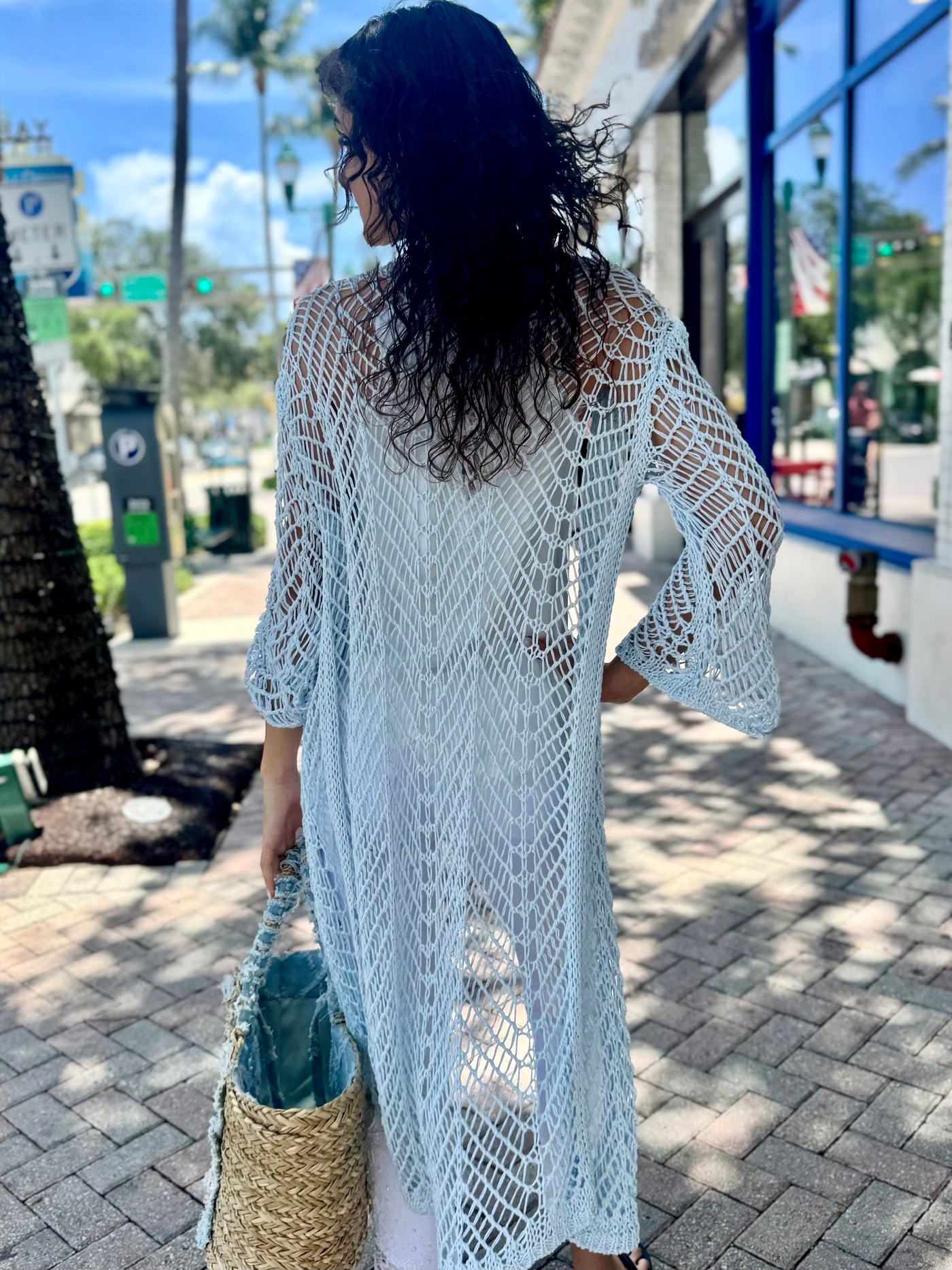 Cancun Crochet Midi Cardigan