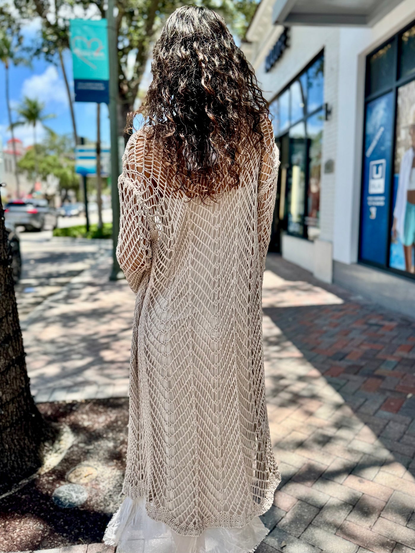 Cancun Crochet Midi Cardigan